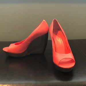 Jessica Simpson Open Toe Wedges